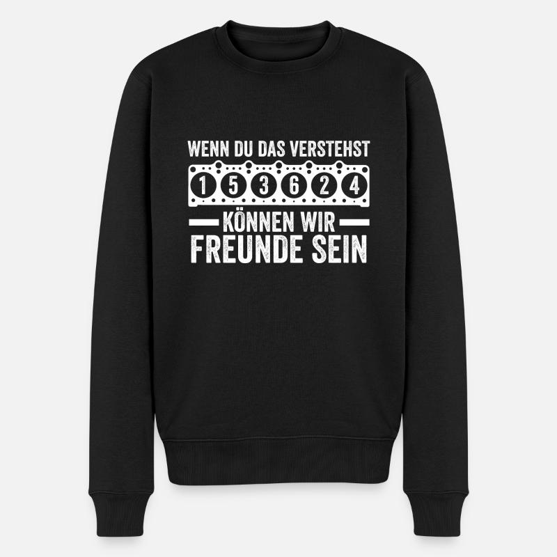 Auto Mechaniker KFZ Mechatroniker Tuner Schrauber - Männer Premium Bio Pullover - Schwarz