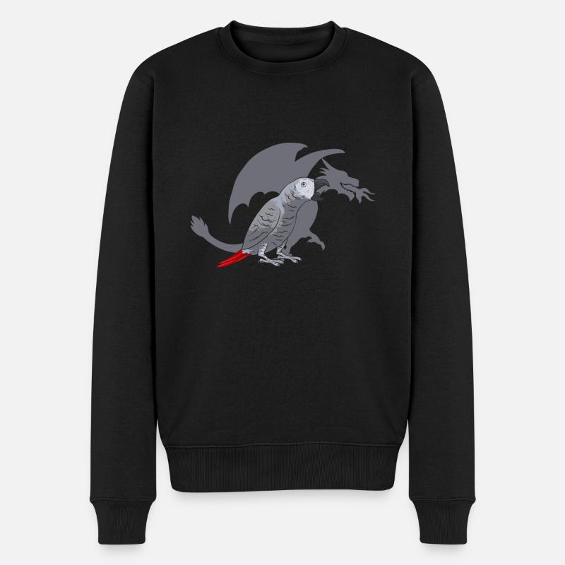 Graupapagei Perroquet gris d’Afrique Papagei - Pull Premium bio Homme - noir