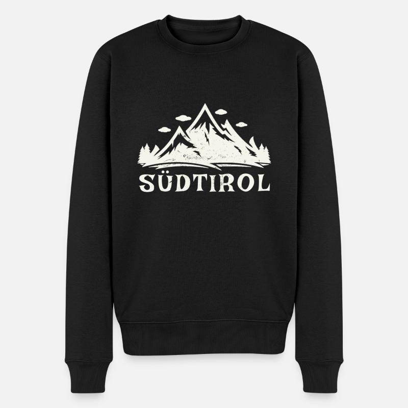 Südtirol, Berge, Heimat, Dolomiten Geschenkidee - Männer Premium Bio Pullover - Schwarz