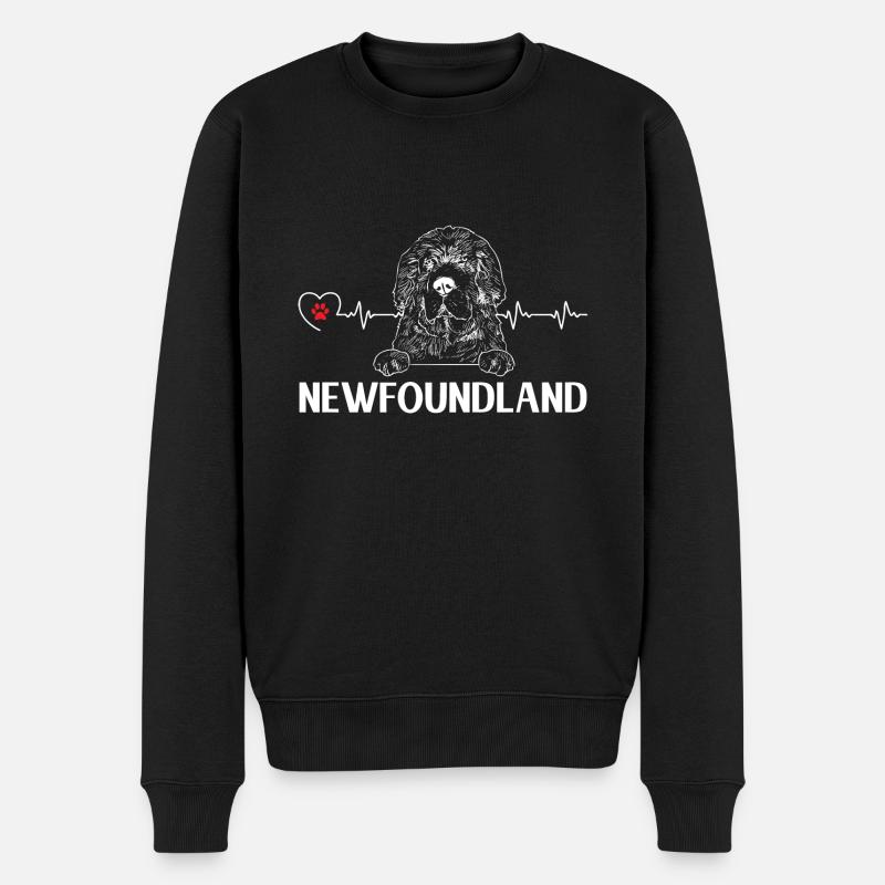 Terre-Neuve Chien de Terre-Neuve - Pull Premium bio Homme - noir