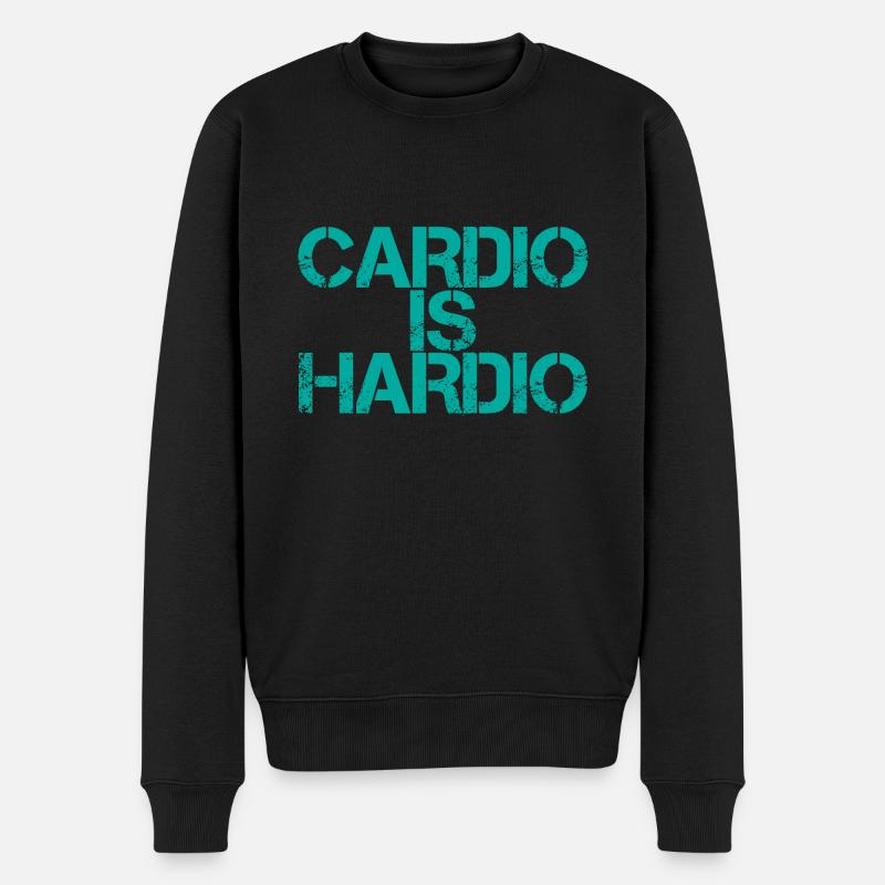 Cardio est hardio - Pull Premium bio Homme - noir