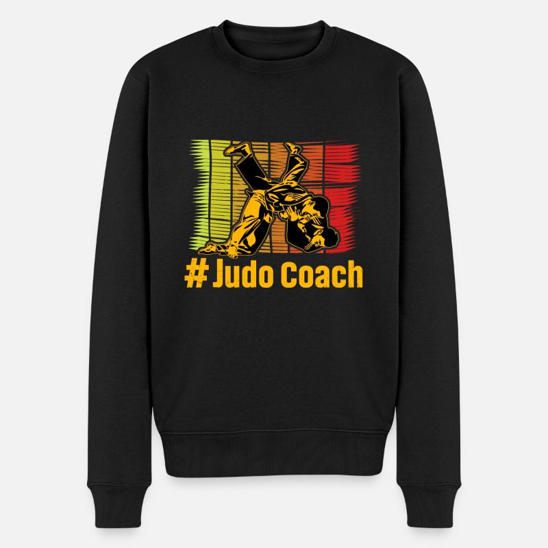 Judo-Trainer - Männer Premium Bio Pullover - Schwarz