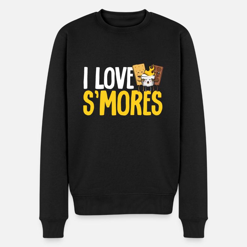 S'more Campfire Marshmallow Camping - Pull Premium bio Homme - noir
