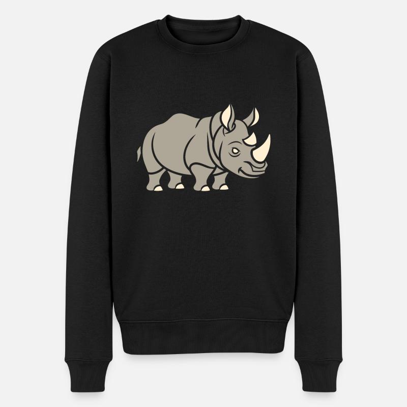 rhinocéros - Pull Premium bio Homme - noir