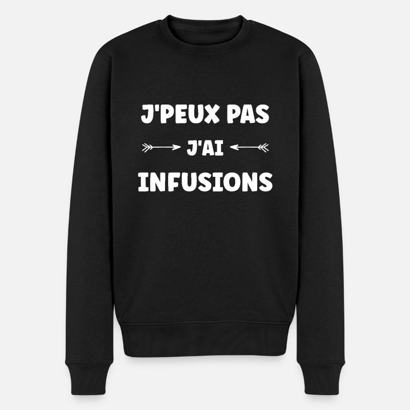 j'peux pas j'ai infusions - Pull Premium bio Homme - noir