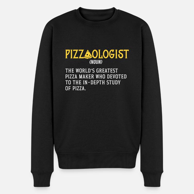 Pizzabäcker Pizzaliebhaber Pizza Geschenk - Männer Premium Bio Pullover - Schwarz