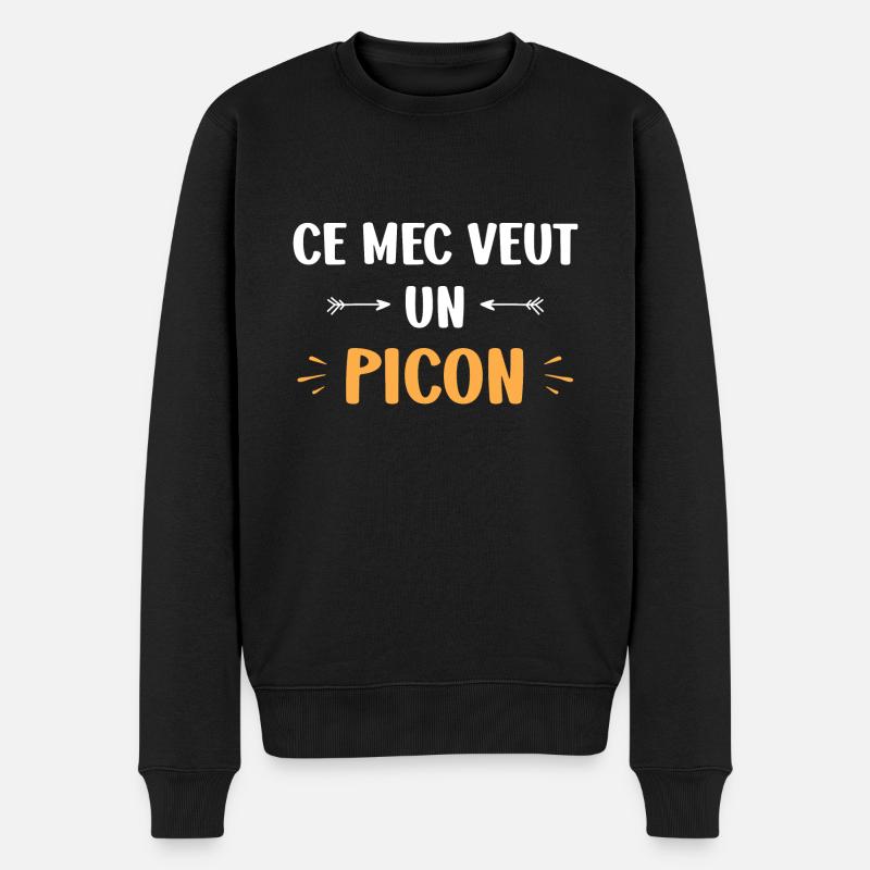 Ce mec veut un picon - Pull Premium bio Homme - noir