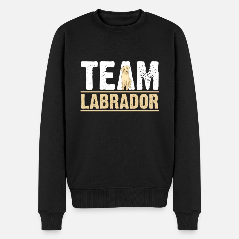 Chien Labrador - Pull Premium bio Homme - noir