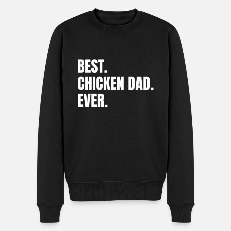 Best Chicken Dad - Männer Premium Bio Pullover - Schwarz