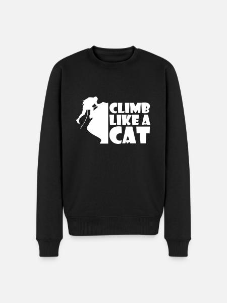 Climbing Mountaineering Climbers - Men's Premium Organic Jumper - black