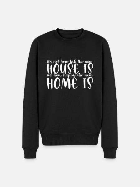 It's How Happy The New Home Is 4 - Men's Premium Organic Jumper - black