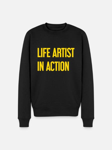 Artists of life in action - Men's Premium Organic Jumper - black