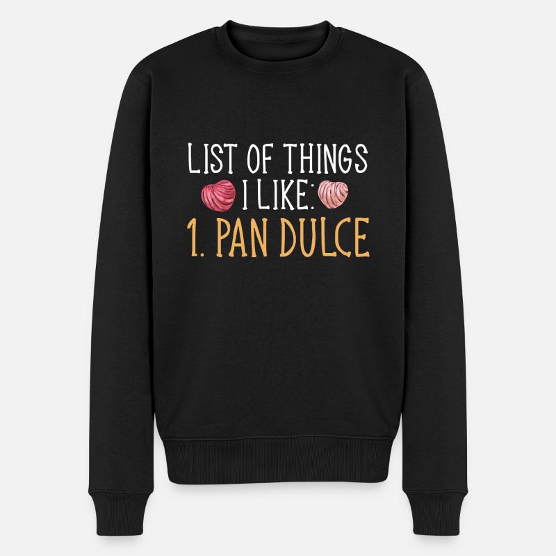 Concha Hispanic Mexican Pan Dulce - Men's Premium Organic Jumper - black
