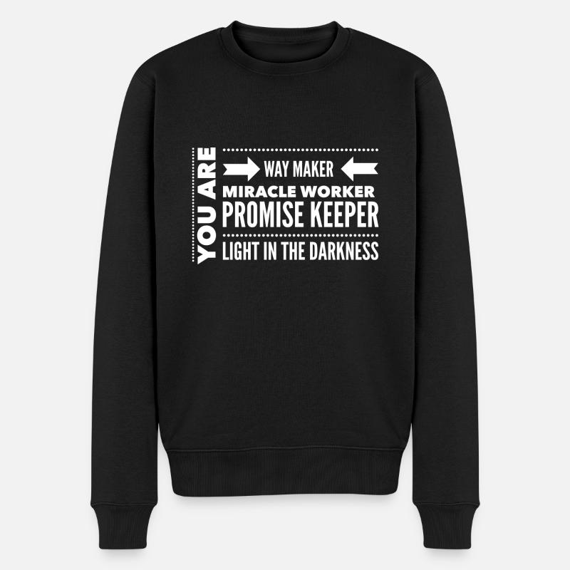 Waymaker & Vêtements chrétiens - Pull Premium bio Homme - noir