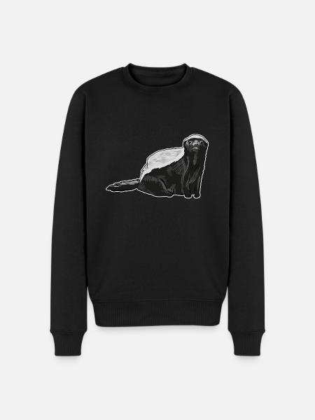 Honey Badger - Men's Premium Organic Jumper - black