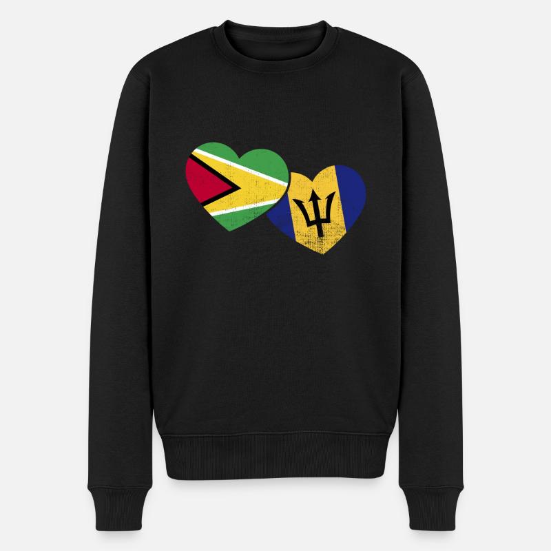 Guyana Flag Guyanais Guyanais - Pull Premium bio Homme - noir
