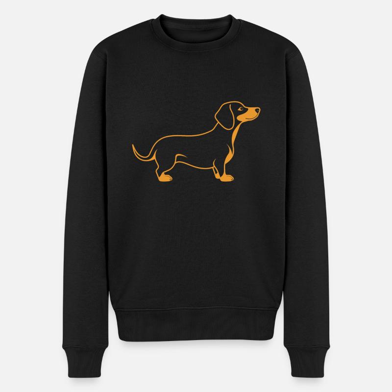 teckel - Pull Premium bio Homme - noir