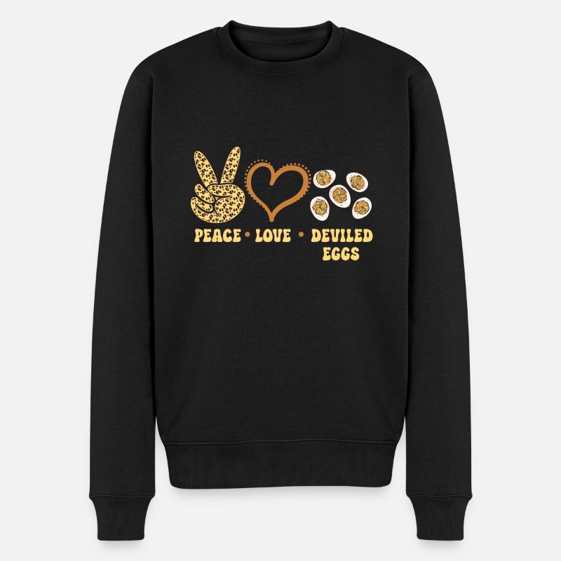 Stuffed Eggs Deviled Eggs - Men's Premium Organic Jumper - black