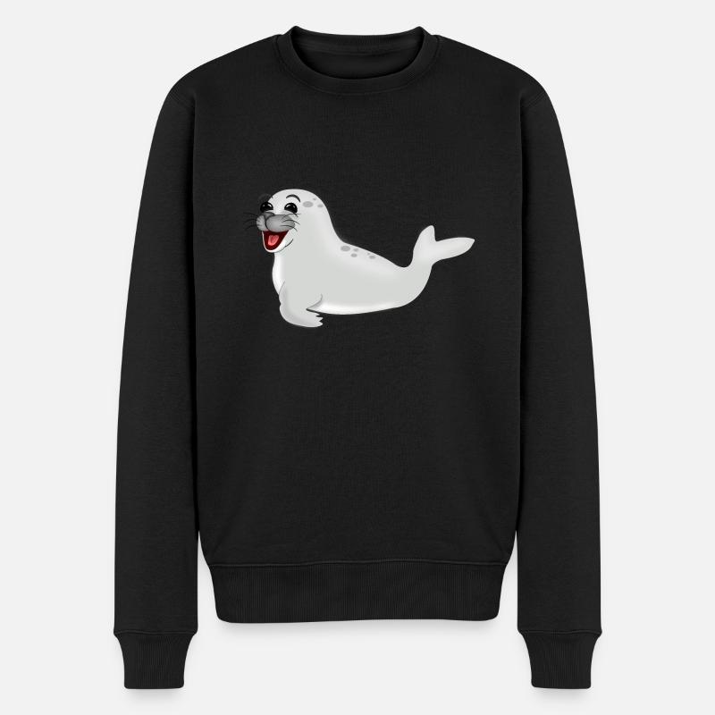 Phoque qui rit - Pull Premium bio Homme - noir