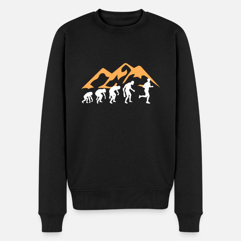 Trailrunning Traillauf Ski de montagne Sport de course Cadeau - Pull Premium bio Homme - noir