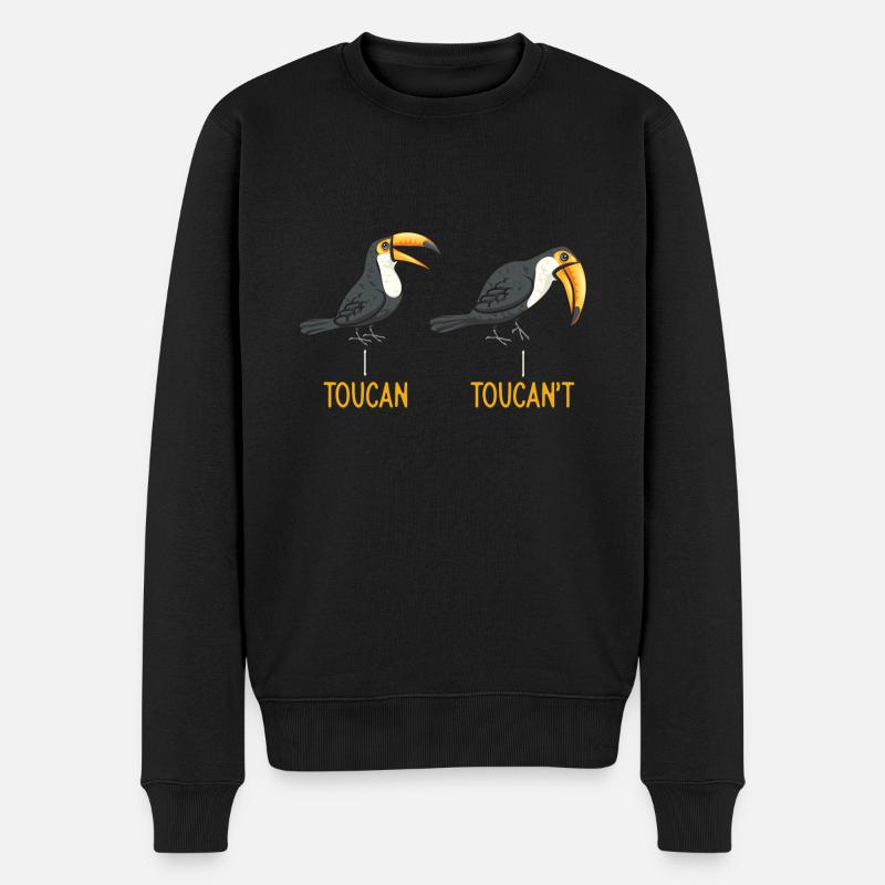 Tukan Vogel Regenwald - Männer Premium Bio Pullover - Schwarz