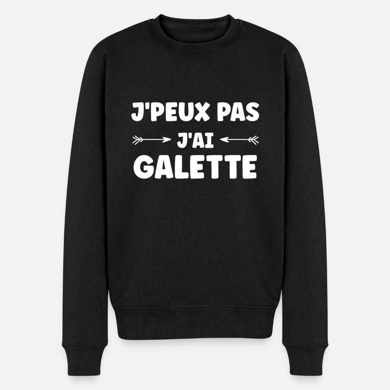 Galette - Pull Premium bio Homme - noir