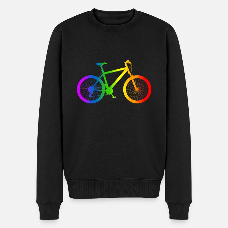VTT vélo arc-en-ciel VTT - Pull Premium bio Homme - noir