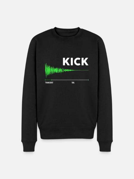 Drum Kick Sound Effect Drums - Men's Premium Organic Jumper - black