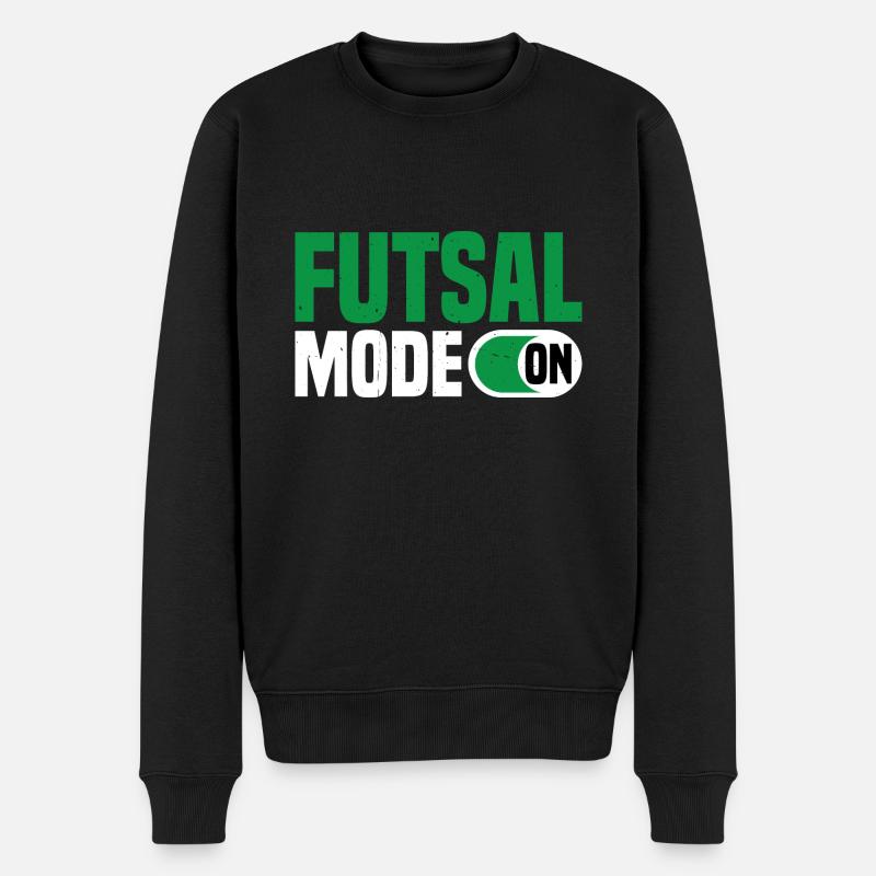 Futsal Mode On 15 - Männer Premium Bio Pullover - Schwarz