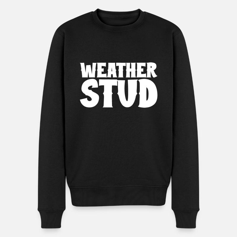 Weather Stud - Männer Premium Bio Pullover - Schwarz