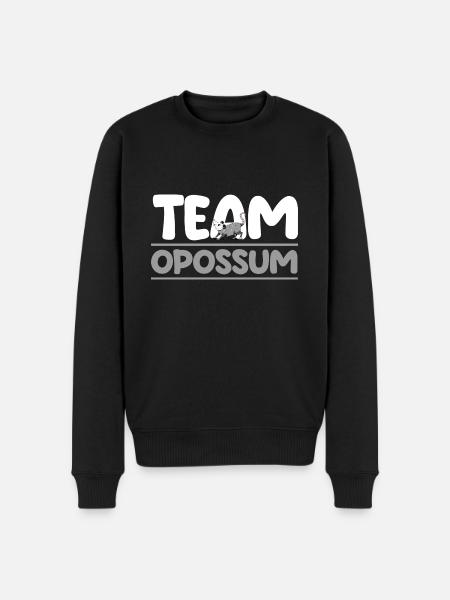 Opossum - Männer Premium Bio Pullover - Schwarz