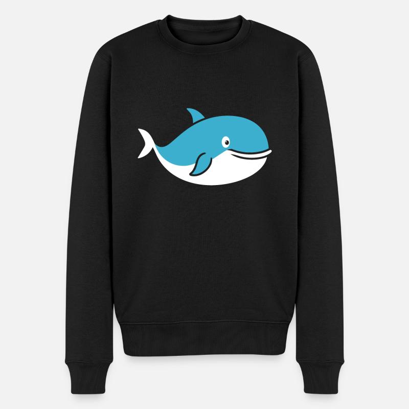 baleine - Pull Premium bio Homme - noir