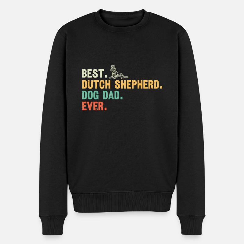 Holländischer Schäferhund Berger hollandais - Pull Premium bio Homme - noir