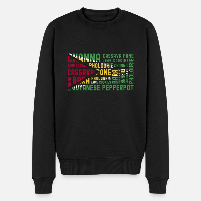 Guyana Flag Guyanais Guyanais - Pull Premium bio Homme - noir