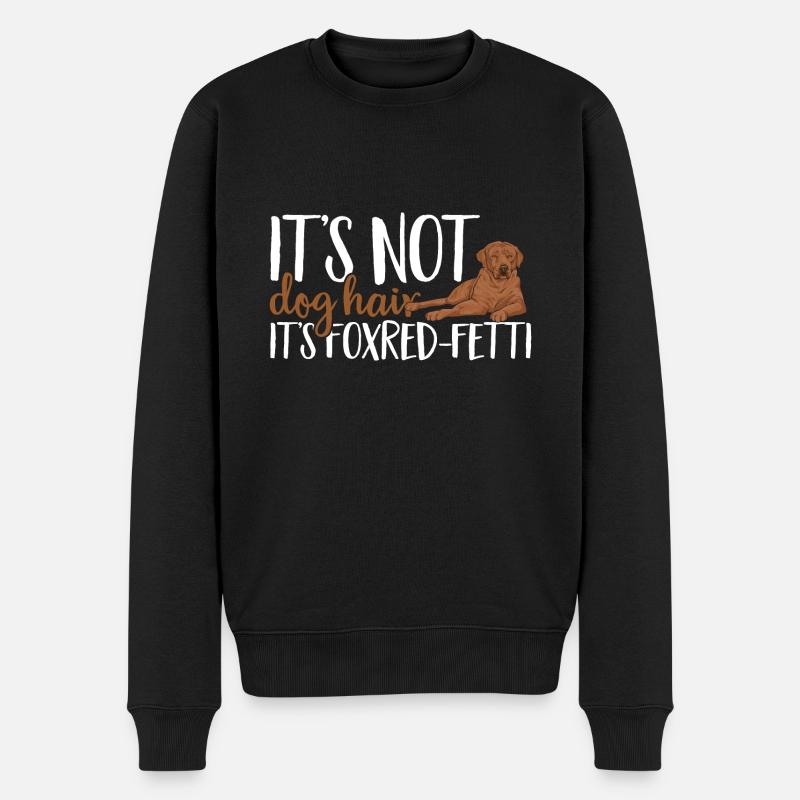 Foxred Labrador Fuchsroter Labrador Retriever - Männer Premium Bio Pullover - Schwarz