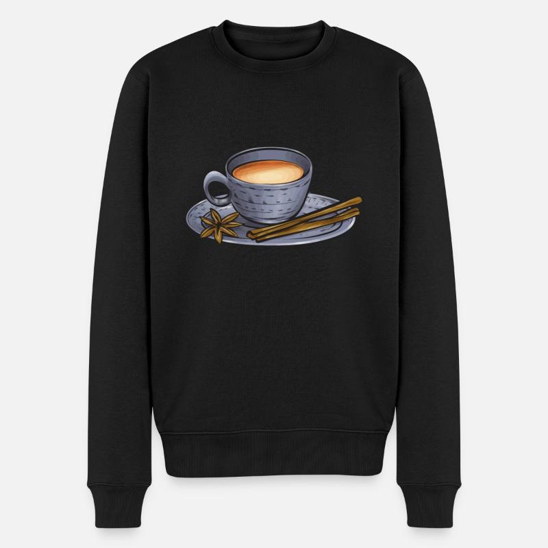 Thé Chai Masala Chai - Pull Premium bio Homme - noir
