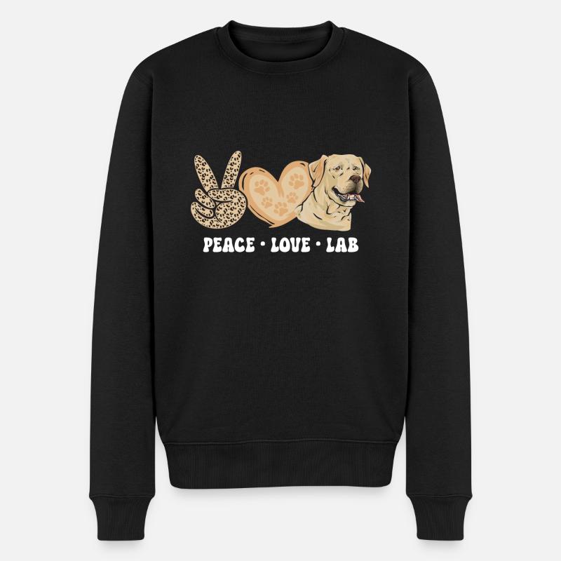 Labrador Retriever jaune - Pull Premium bio Homme - noir