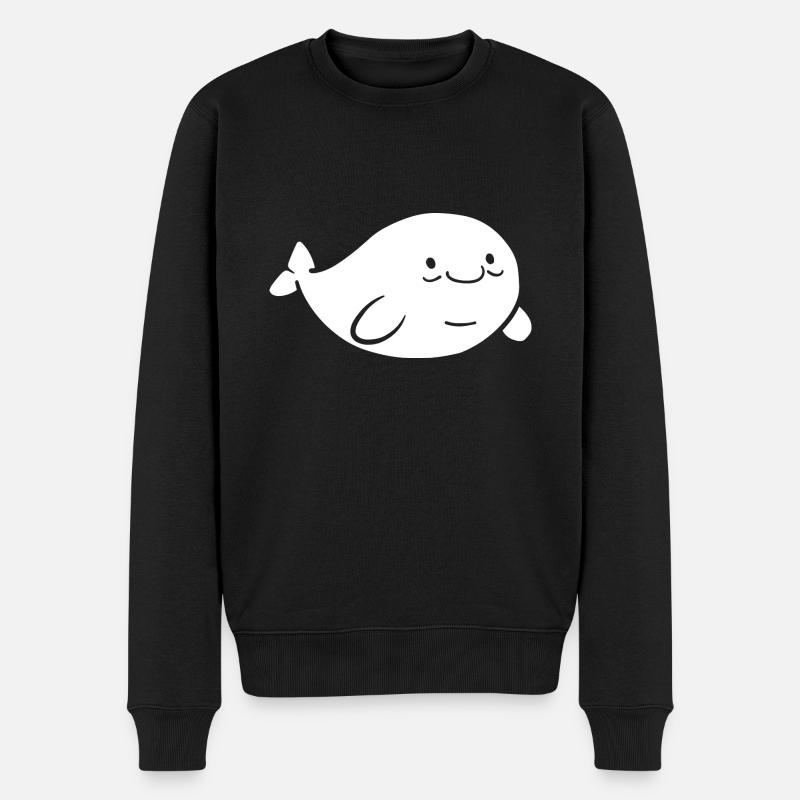 Dugong - Männer Premium Bio Pullover - Schwarz