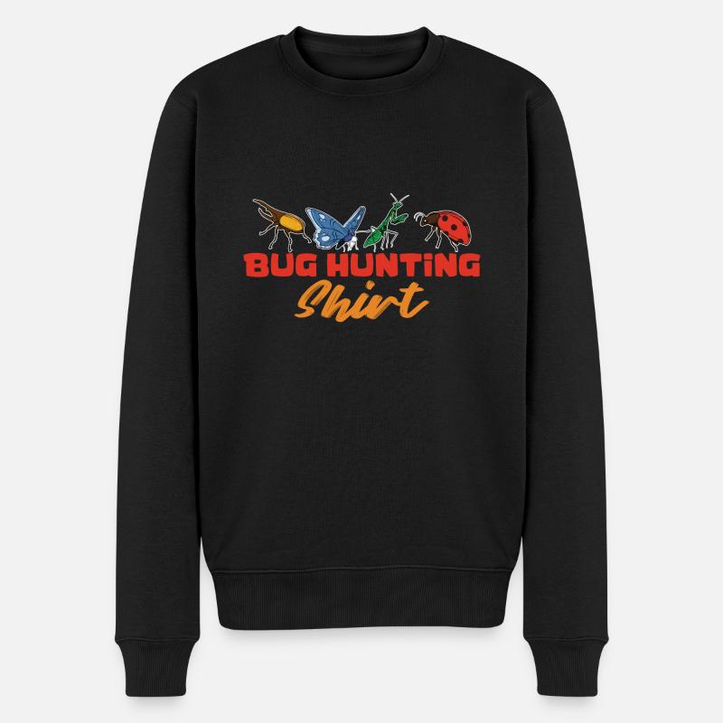 Insektenliebhaber Shirt - Männer Premium Bio Pullover - Schwarz