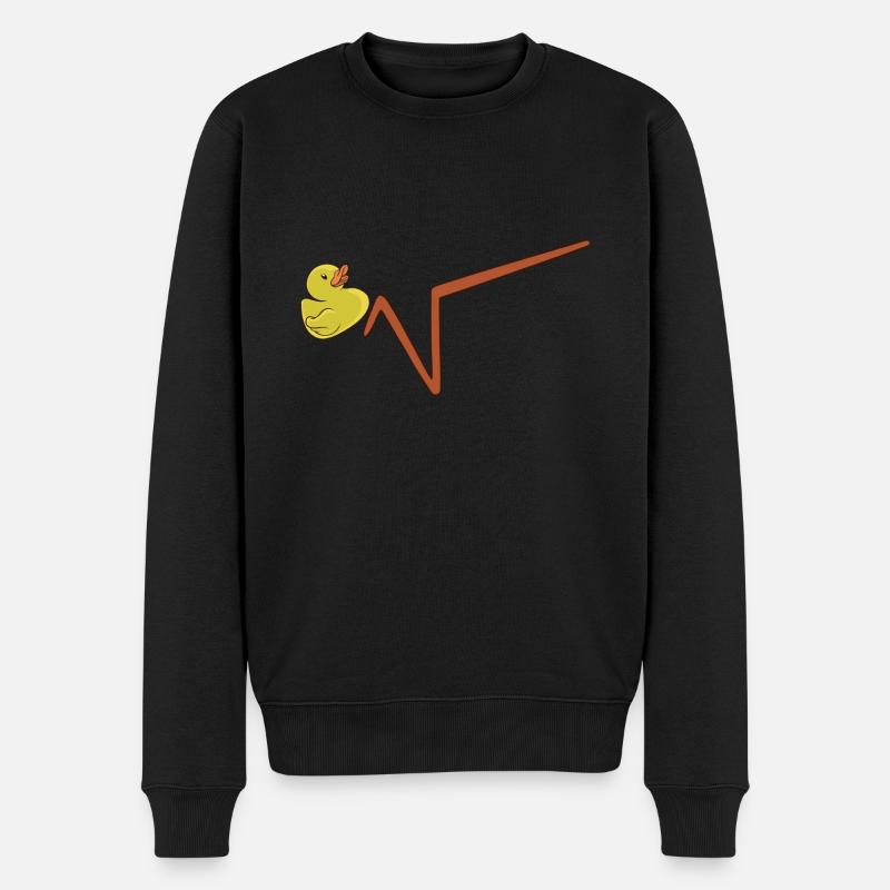 Duck Root Math Math Professeur Nerd - Pull Premium bio Homme - noir