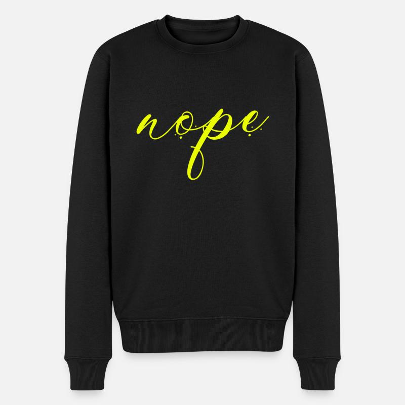 Nope - Dites simplement non! - Pull Premium bio Homme - noir
