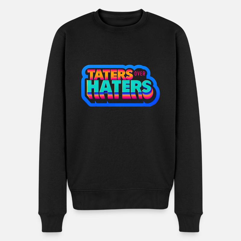 Taters Over Haters 19 - Männer Premium Bio Pullover - Schwarz