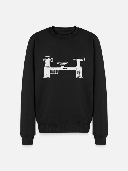 Turning Wood Lathe Lathe - Men's Premium Organic Jumper - black