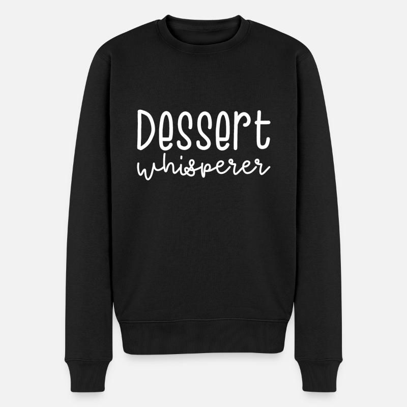 Dessert Whisperer - Männer Premium Bio Pullover - Schwarz