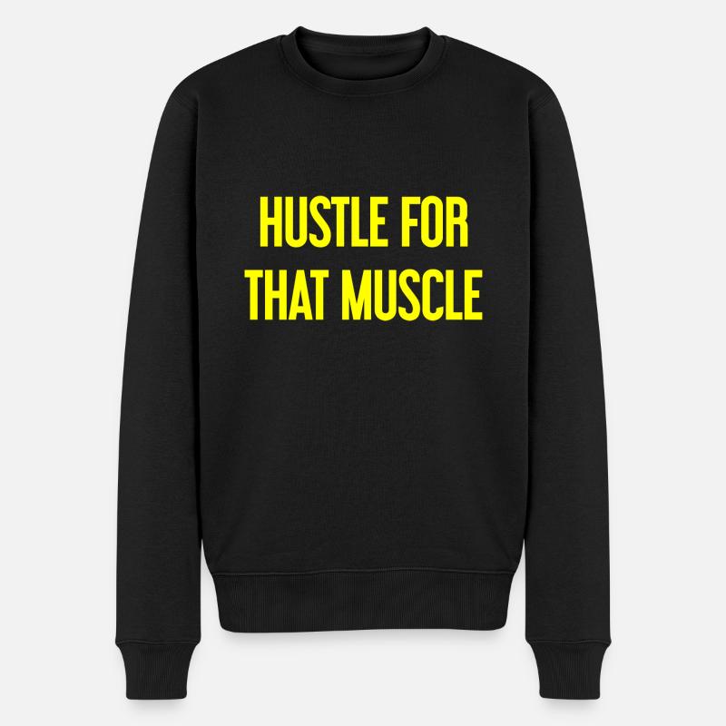 Se démener pour ce muscle - Pull Premium bio Homme - noir