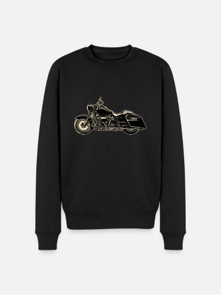 Minimalist Motorbike - Men's Premium Organic Jumper - black