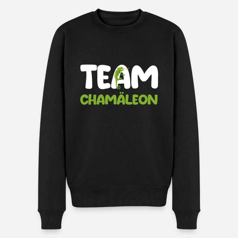 Terrarium Echsen Reptilien - Männer Premium Bio Pullover - Schwarz