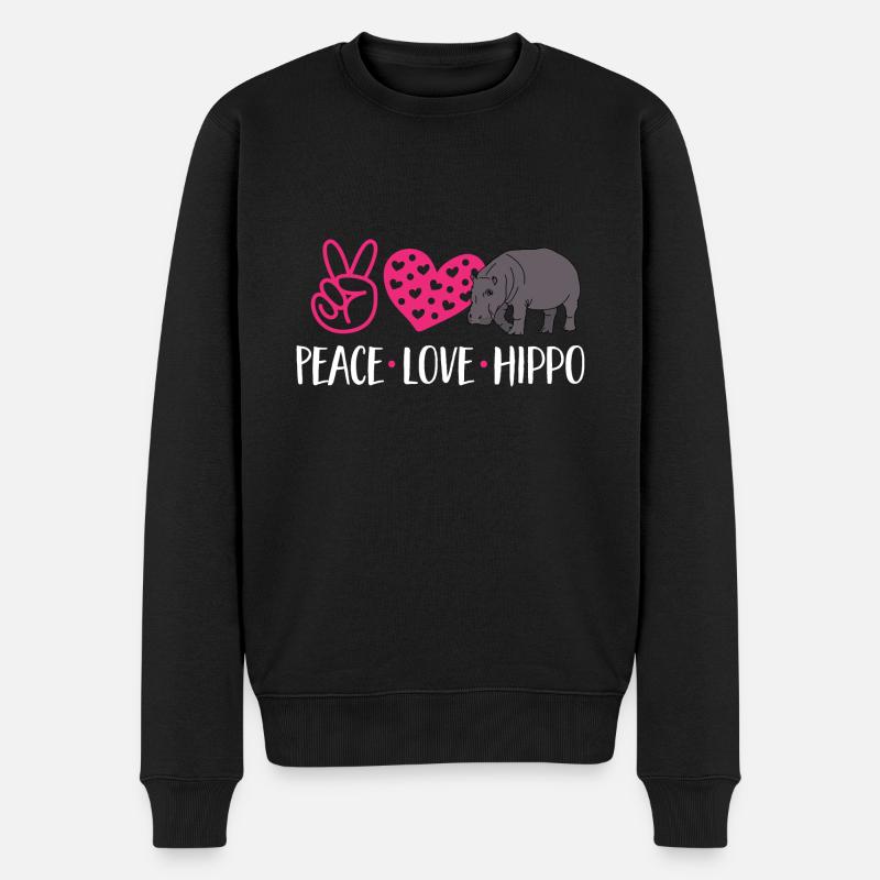 Hippopotame Hippopotame - Pull Premium bio Homme - noir
