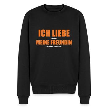 K-pop - Männer Premium Bio Pullover - Schwarz - Vorne - Nico (187cm)