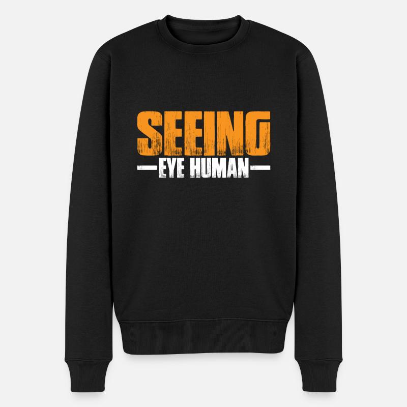 Seeing Eye Human 35 - Männer Premium Bio Pullover - Schwarz